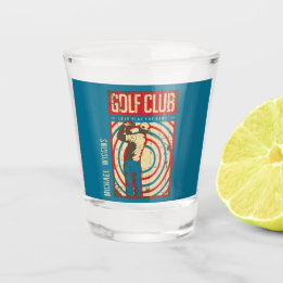 Verre A Shot Retro Golf Club Personnalisé