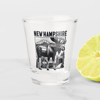 Verre A Shot Retro New Hampshire