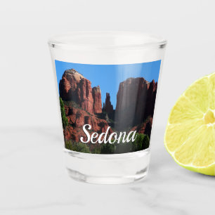 Verre A Shot Rocher de la Cathédrale à Sedona Arizona Monument