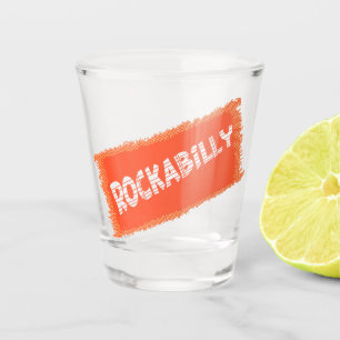 Verre A Shot RockaBilly vitre à tirage dépoli et incliné