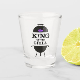 Verre A Shot Roi Du Grill, Couronne Violette Noire