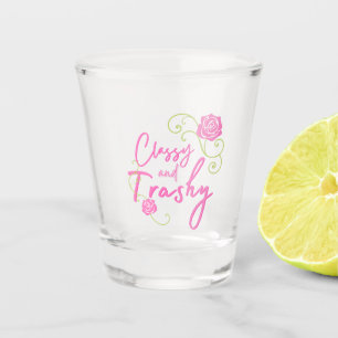 Verre A Shot Rose rose classe et vulgaire
