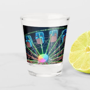 Verre A Shot Roue Ferris bleue et verte