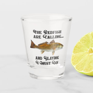 Verre A Shot Rougets communs drôles appelle des poissons de