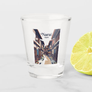Verre A Shot ruelle de Narai-juku Japon