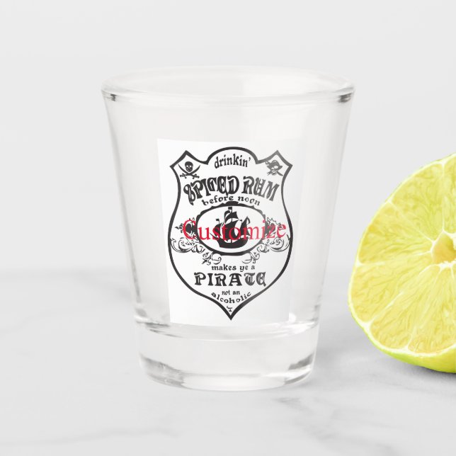 Verre A Shot Rum épicé Pirate Boisson Thunder_Cove (Devant)