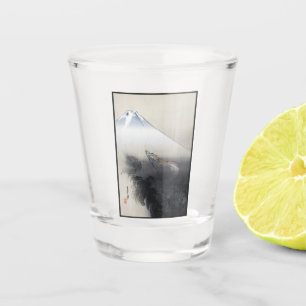 Verre A Shot Ryu Shoten : Dragon ascendant sur Fuji, Japon