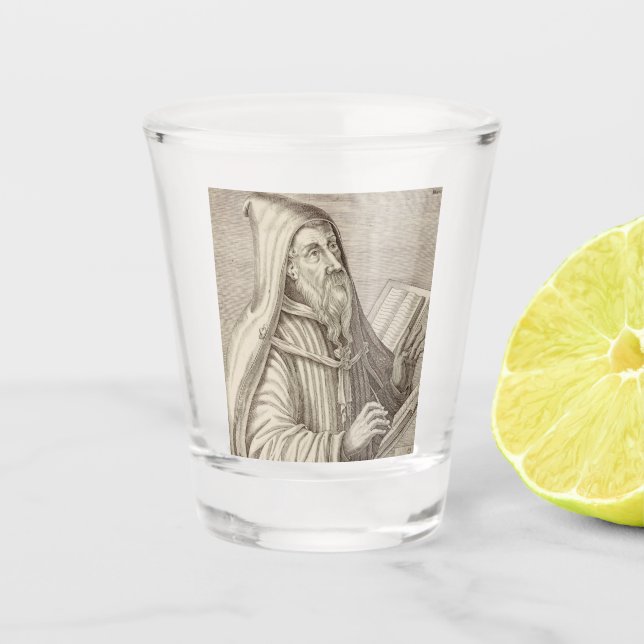 Verre A Shot Saint Augustin de Hippo Docteur de l'Église (Devant)