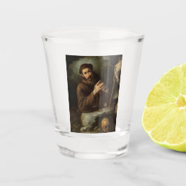 Verre A Shot Saint François dans la prière (foi chrétienne)