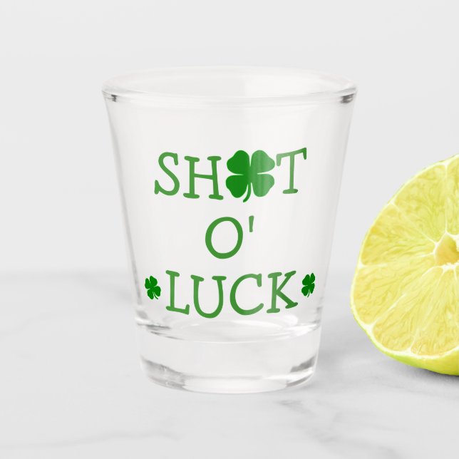 Verre A Shot Saint Patrick's Lucky (Devant)