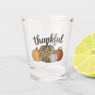 Verre A Shot Saison Citrouille léopard Thanksgiving Halloween a