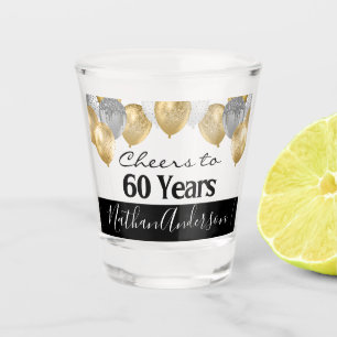 Verre A Shot Salutations à 60 Anniversaire personnalisé