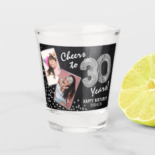 Verre A Shot Salutations aux années 30e anniversaire 2 Photo