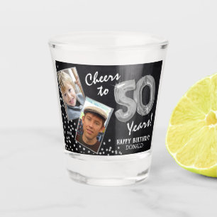 Verre A Shot Salutations aux années 50e anniversaire 2 Photo