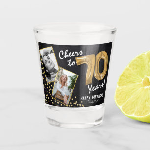 Verre A Shot Salutations aux années 70e anniversaire 2 Photo
