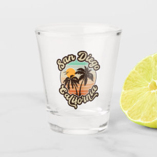 Verre A Shot San Diego California Sunset Vacances Souvenirs