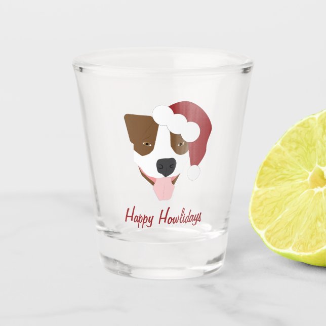Verre A Shot Santa Dog - Customizable (Devant)