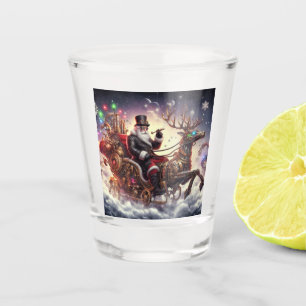 Verre A Shot Santa/Rennes steampunk Noël/hiver