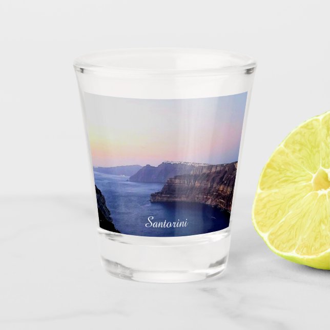 Verre A Shot Santorini Greece Souvenir Shot Glass (Devant)