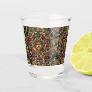 Verre A Shot Sapphire Ethérée "Emblème Historique Vibrant" Tiré