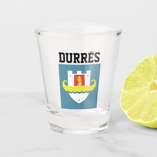 Verre A Shot Sceau de Durrës, Albanie (Devant)