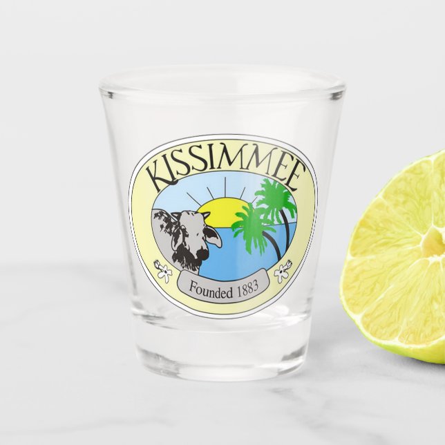 Verre A Shot Sceau de Kissimmee, Floride (Devant)