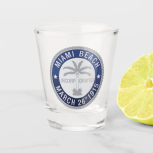 Verre A Shot Sceau de Miami Beach, Floride