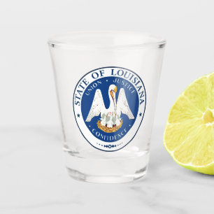 Verre A Shot Sceau d'État de Louisiane