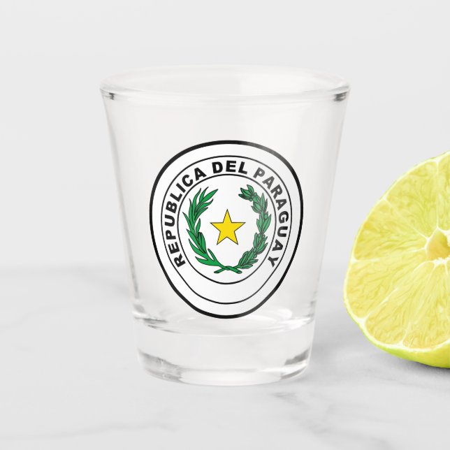 Verre A Shot Sceau du Paraguay (Devant)