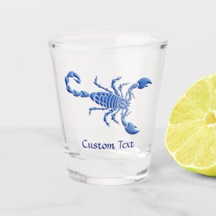 Verre A Shot Scorpion bleu