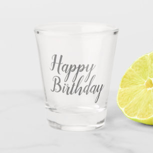 Verre A Shot Script d'anniversaire heureux