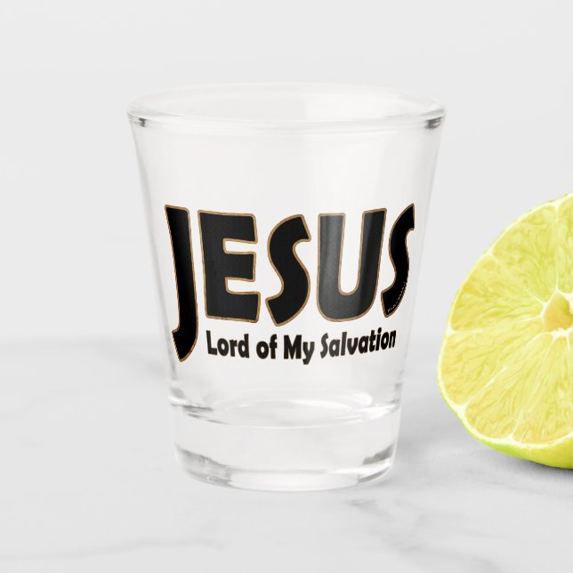 Verre A Shot Seigneur Salvation de Jésus (Devant)