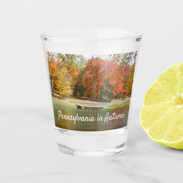 Verre A Shot Sept sources Pont d'automne III Paysage d'automne (Devant)