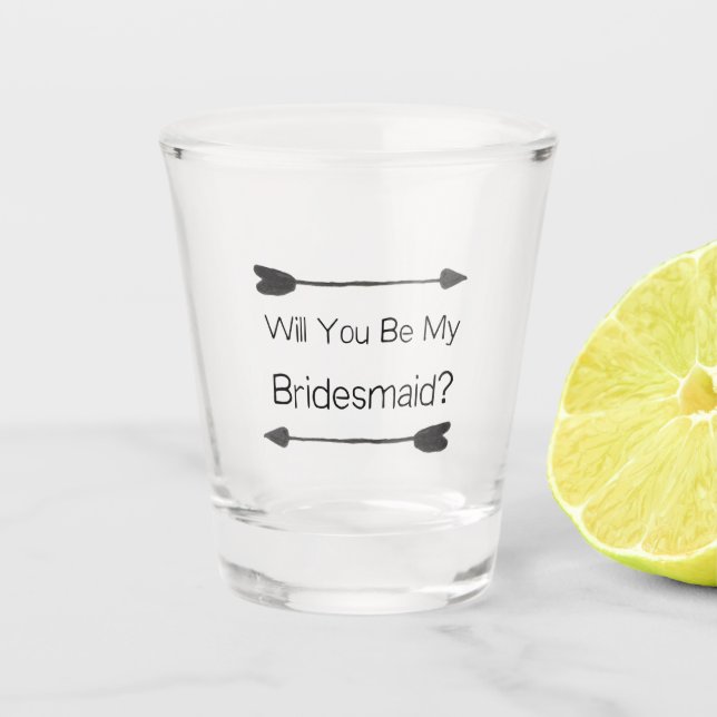 Verre A Shot Seras-Tu Ma Proposition De Bridesmaid (Devant)