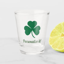 Shamrock vert avec votre nom