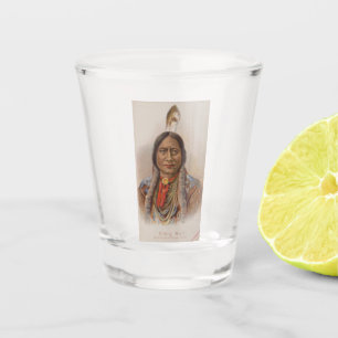 Verre A Shot Signaux de fumée : Lakota Indian Chief Sitting Bul