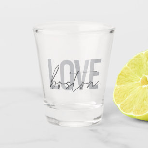 Verre A Shot Simple, cool, moderne, design urbain Love Boston