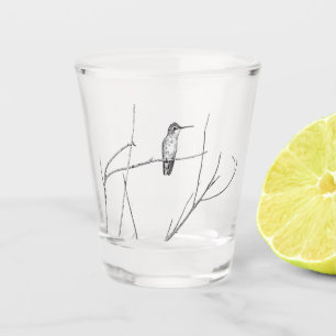 Verre A Shot Simplement un colibri sur un bâton