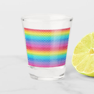 Verre A Shot Sirène arc-en-ciel colorée