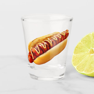 Verre A Shot SlipperyJoe's hot dog ambiance estivale BBQ niché 
