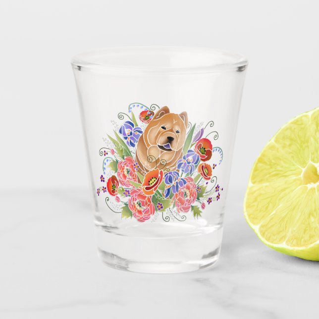 Verre A Shot SMOOOOTH GARDEN PATH Chow shot glass (Devant)