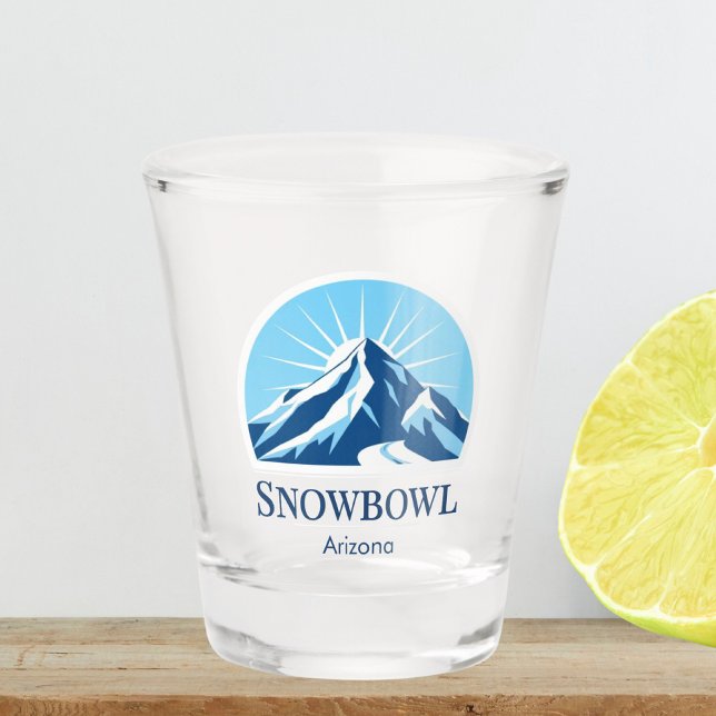 Verre A Shot  Snowbowl Arizona Flagstaff Shot glass (Créateur téléchargé)