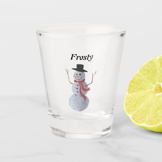 Verre A Shot Snowman (Devant)