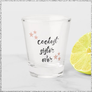 Verre A Shot Soeur la plus froide noire et rose