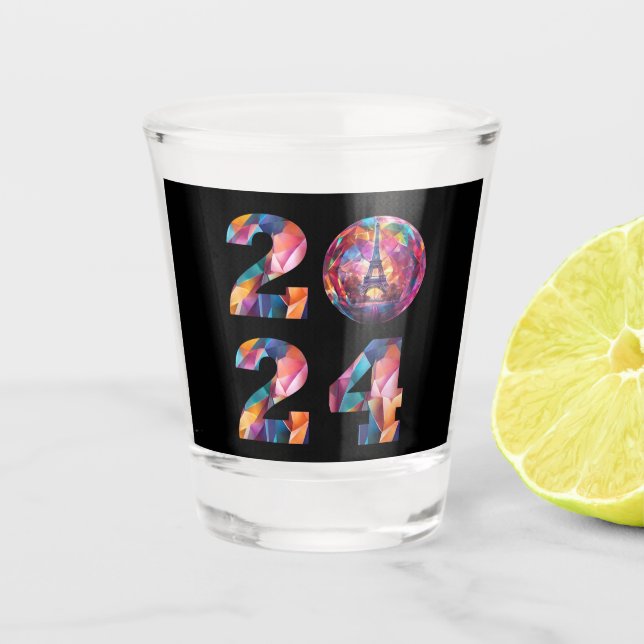 Verre A Shot Soirée de Nouvel An 2024 Paris- (Devant)