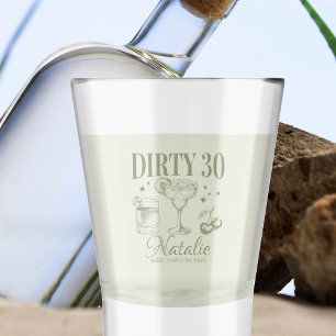 Verre A Shot Soirée Trente-Trente Anniversaire Pink Personnalis