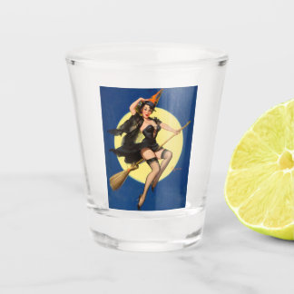 Verre A Shot Sorcière d'Halloween Pin Up Fille Sorcière