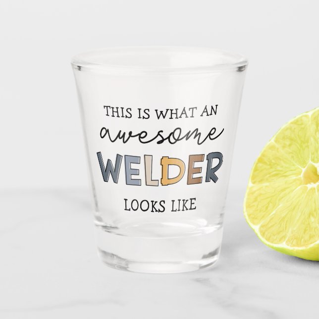 Verre A Shot Souder Drôle Awesome Souder Cadeaux (Devant)