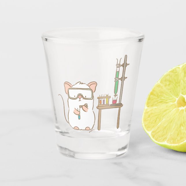 Verre A Shot Souris de laboratoire (Devant)