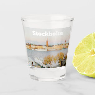 Verre A Shot Souvenir de Stockholm, Suède